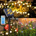 4 Glühwürmchen Leuchte Solar 10LED Gartenlichter Wasserdicht Firefly Solarlampen