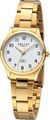 Regent Damen Analog Quarz Armband Uhr F1421 - 31254599 Edelstahl  gold 27 mm