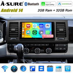 9" 2+32G Android 14 Autoradio Carplay FM GPS Navi für VW T6 Transporter Multivan