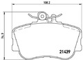 BREMBO Bremsbelagsatz, Scheibenbremse P 06 017 für MERCEDES-BENZ