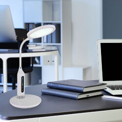Tischlampe Schreibtischleuchte Nachttischleuchte LED CCT beweglich Touchdimmer
