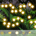 Solar-Gartenlichter 8 LED,4X Solarlampen Wasserdicht Glühwürmchen Solarleuchten