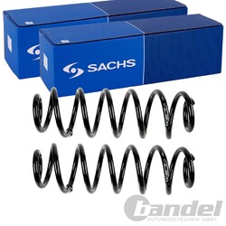 2X SACHS FAHRWERKSFEDERN HINTEN PASSEND FÜR SKODA OCTAVIA VW GOLF LINKS+RECHTS
