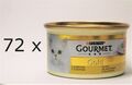 (€ 9,01/kg) Purina Gourmet Gold Feine Pastete mit Huhn Katzenfutter nass 72x 85g