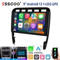 Android 13 32G Autoradio Carplay Für Porsche Cayenne 9PA GPS FM RDS SWC WIFI BT