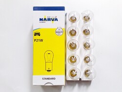20 Stück Narva Glühlampe Glühbirne Kugellampe  12V 21W P21W BA15s  N14w