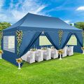 Pavillon 3x6m Wasserdicht Gartenzelt Faltpavillon Partyzelt Pop Up Faltbar Zelt