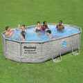  Power Steel Pool Set 488x305x107cm Schwimmbad Schwimmbecken Gartenpool Bestway