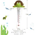 Schwimmendes Wassertemperatur-Thermometer, leicht ablesbar, bruchsicher,