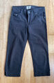 H&M L.O.G.G. Stretch Jeans, 3/4 Hose, Capri-Hose, schwarz, Gr. 36 (38)