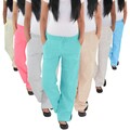 Damen Leinenhose Baggy Hüfthose Sommerhose Harem Pluder Pump Strand