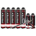 Bauschaum Set 5 x 750ml Pistolenschaum + 2 Reiniger + Pistole PU Schaum