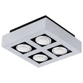 EGLO Vierflammige LED-Deckenlampe Loke Deckenlampe Deko-Wohnzimmerleuchte GU10