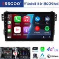 DAB+ Carplay 8Core Android14 Autoradio Für Suzuki Splash Opel Agila B GPS Kamera