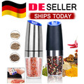 2er Pack Schwerkraft Elektrische Salz und Pfeffermühle Mühle Shaker Einstellbar 