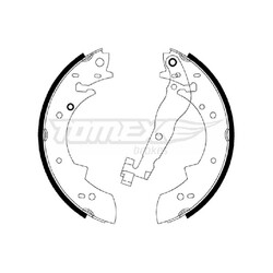 Tomex Brakes Bremsbacken-Satz hinten 7701201399 7701202381 7701201229 | 181259