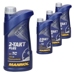 4 Liter Mannol 2-Takt Plus Motoröl teilsynthetisches Mischöl Motorradöl Scooter