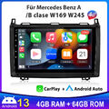 Für Mercedes-Benz A B Klasse Vito W169 W639 W245 GPS Navi Android13 Autoradio 4G