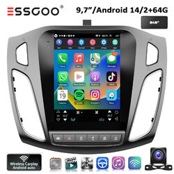 CarPlay Für Ford Focus MK3 12-18 DAB+ Autoradio Android 14 GPS Navi WIFI 64G KAM