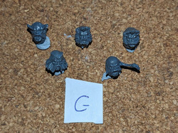 Warhammer 40K: Adeptus Astartes Space Wolves Bits: Space Wolf Köpfe - G