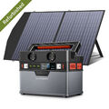 Solargenerator 300W mit 100W Solarpanel, 288Wh Tragbare Powerstation für Outdoor