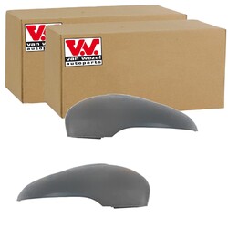 2x VAN WEZEL SPIEGELKAPPEN GRUNDIERT passend für VW GOLF TOURAN LINKS+RECHTS