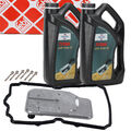 FEBI Getriebefilter Dichtung + 8L FUCHS Getriebeöl für MERCEDES 722.9 7G-TRONIC