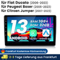 Für Ducato Fiat 2006-2013 9" Autoradio Android 13 GPS NAVI WIFI DAB+ RDS Carplay