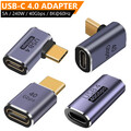 USB 4.0 Typ-C OTG 90° Winkeladapter Stecker Buchse Konverter für iPhone Samsung