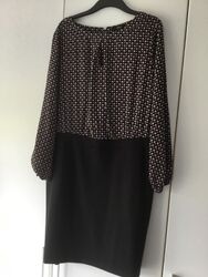 Kleid, Cocktailkleid, s.Oliver, Black Label, schwarz, weiß, rot 46, neu