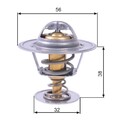 GATES TH13182G1 Kühlwasserthermostat für FIAT Uno Schrägheck (146) FIORINO (147)