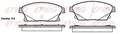 REMSA Bremsbelagsatz, Scheibenbremse 1431.02 für OPEL CHEVROLET VAUXHALL