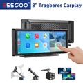 8" Autoradio Tragbar Touchscreen Wireless Apple CarPlay Android Auto BT + Kamera