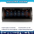 10.25" CarPlay 64GB Android 14 Autoradio DAB+ Navi Bluetooth für BMW X5 E53 64GB