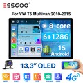 Für VW T5 Multivan 2010-2015 Android 15 Carplay Autoradio 6+128G GPS NAVI BT KAM