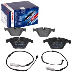 BOSCH BREMSBELÄGE + WARNKONTAKT VORNE passend für BMW 3er E90 E91 E92 E93
