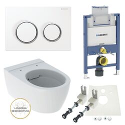 Geberit Vorwandelement Omega 82 oder 98 cm Geberit Icon WC spülrandlos WC Sitz
