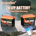 12V 100Ah Lithium Batterie Bluetooth LiFePO4 Akku BMS für Wohnmobil Solaranlage