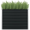 100x100x77cm Hochbeet Verzinkter Stahl Gemüsebeet Pflanzbeet Garten Blumentopf