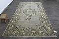 Oushak Türkisch Vintage Teppich 6x10 Kelim Rug Anatolisch Handarbeit Boho Dekor GRAU