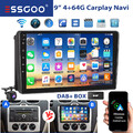 DAB+ 4+64G Android 14 Autoradio Carplay Für Ford Focus Transit C Max Kuga Mondeo