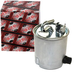 ASHIKA KRAFTSTOFFFILTER MIT ANSCHLUSS FÜR WASSERSENSOR passend für NISSAN