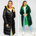 Steppjacke Wärmejacke Sportjacke Winterjacke Kapuze Casual Damen BOLF Unifarben