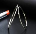 1 Paar Damen Ohrringe Ohrstecker mit Zirkonia Steinchen Farbe Silber/Roségold