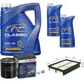 BOSCH Inspektionspaket 7L MANNOL Classic 10W-40 für Toyota Carina II Stufenheck