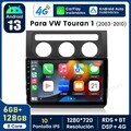 Android 14 Für VW Touran 1T1 1T2 1T3 2003-2010 8Kern Autoradio GPS CarPlay 128GB