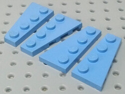 Lego Flügel 2x4 links & rechts [41770 & 41769] hellblau x2 Paar