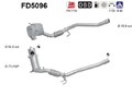 AS FD5096 Soot/Particulate Filter, exhaust system for AUDI,SEAT,SKODA,VW