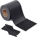 PVC Sichtschutzstreifen 35m Doppelstabmatten Zaunfolie Windschutz Rolle +20Clips