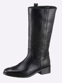 Mode von Heine Damen Schuhe Stiefel Kurzstiefel aus Leder schwarz NEU